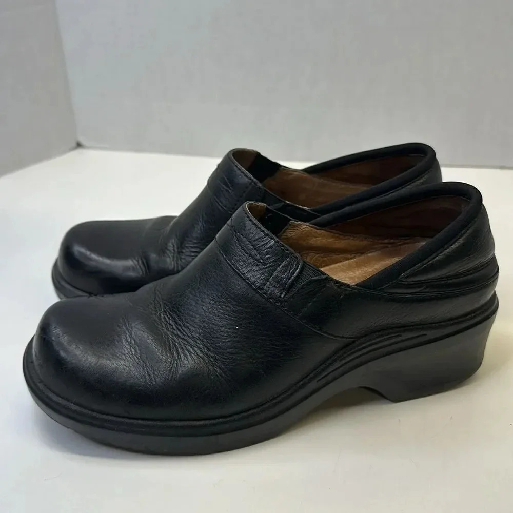 Ariat Santa Cruz Clog Black Leather Work Slip On Shoes 93905 Women's Size 6.5 B